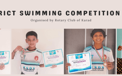 District Swimming Competition 2024 Organized by Rotary Club of Karad