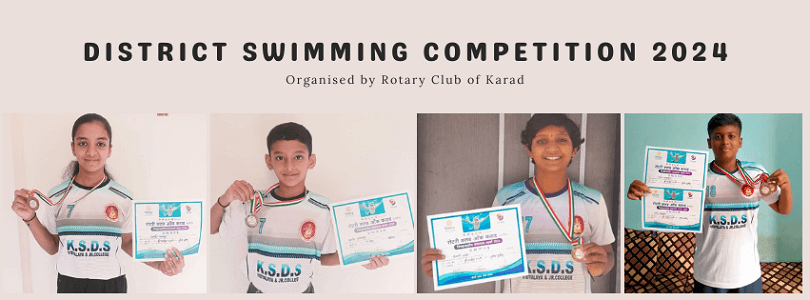 District Swimming Competition 2024 Organized by Rotary Club of Karad